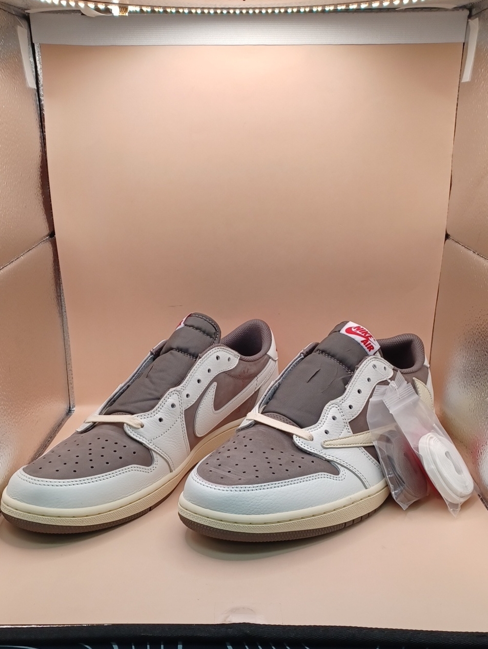 Nike Air Jordan 1 Low X Travis Scott-Sail & Ridgerock Men Size 13 US DM7866-162